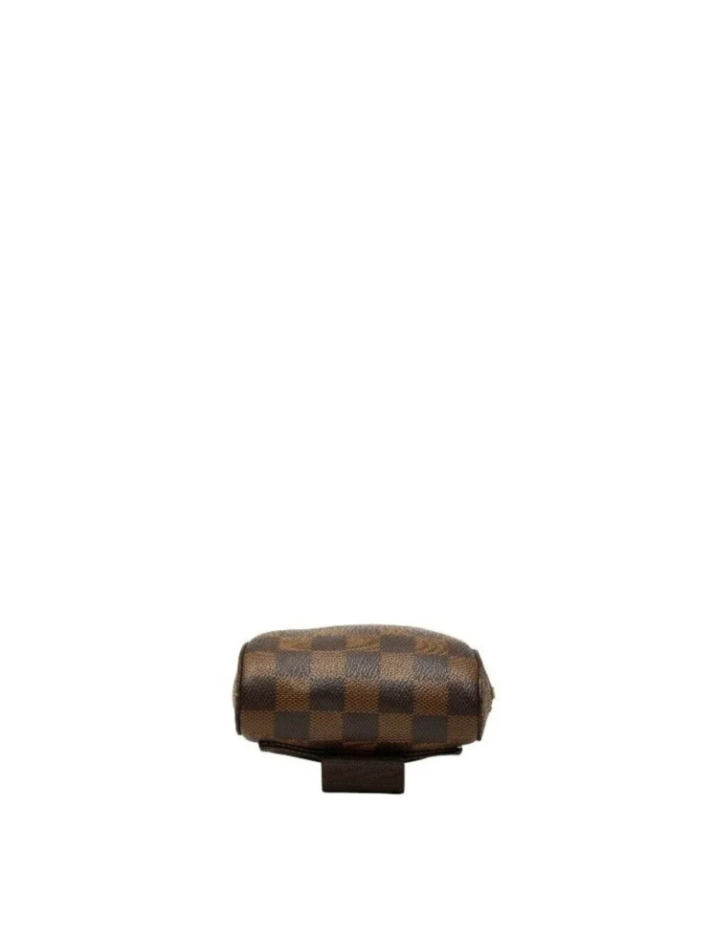 Louis Vuitton Damier Geronimos Shoulder Bag Brown Leather